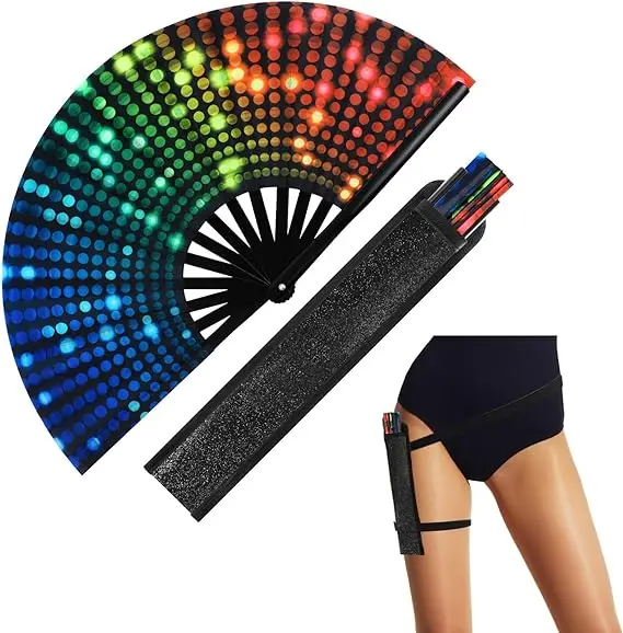 33cm Single Side Fabric Custom Printed Kung Fu Fan Folding Large Chinese Hand Fan
