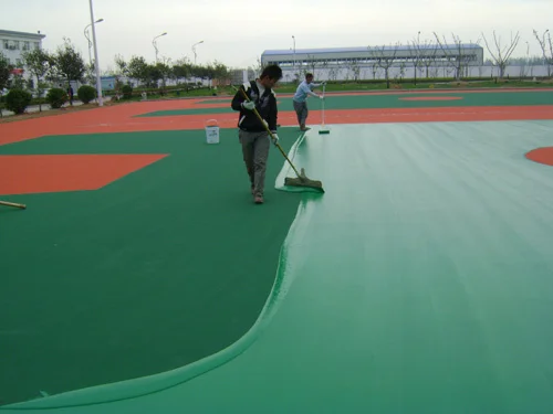 Durable Outdoor Polyurethane PU and Rubber Plastic Sports Court Soft and Waterproof Basketball Volleyball Tennis Court