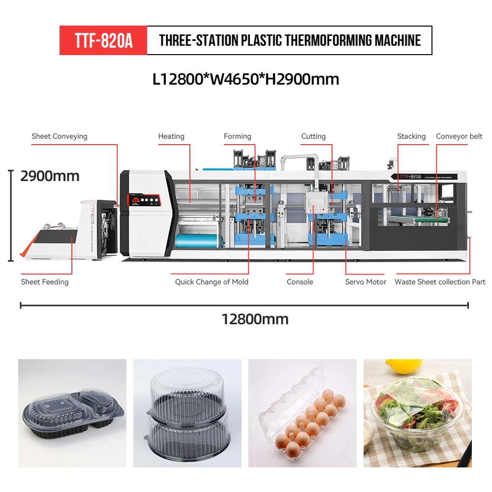 Thermoforming Machine for Making Chocolate Pp Tray Food Containers