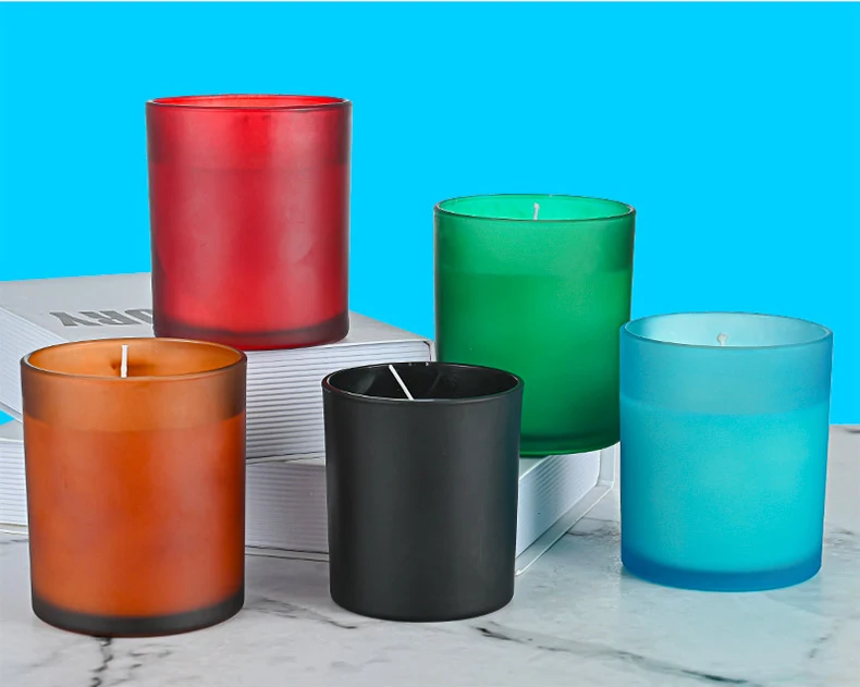Customizable Logo Pattern Empty Candle Jars For Making Candle Vessels