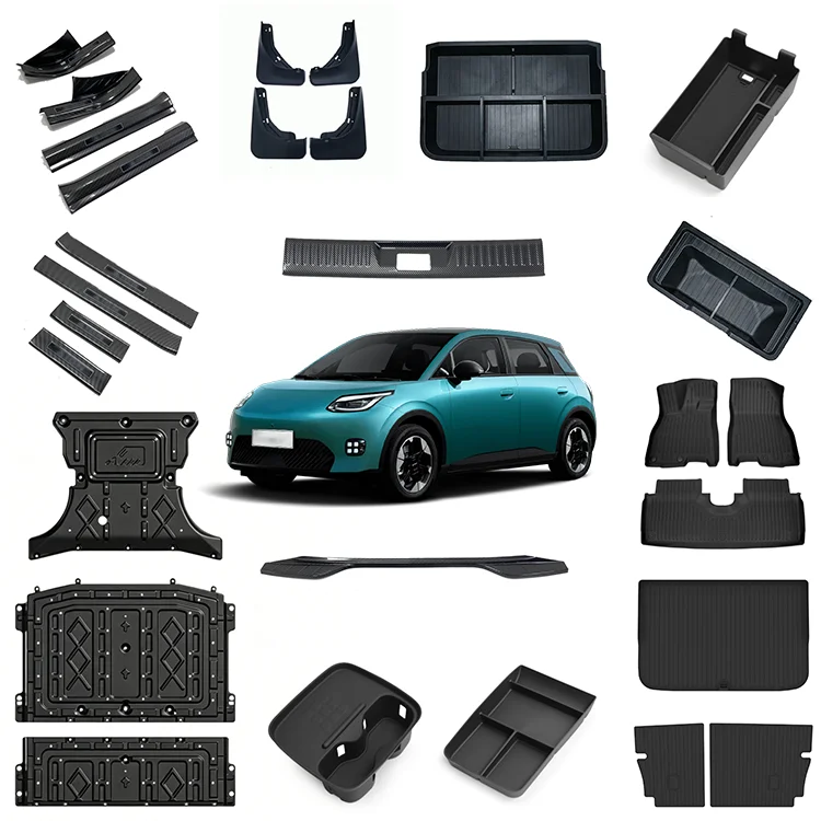 Acessórios para Automóvel Maremlyn para GAC Aion UT: Placas Antiderrapantes, Bandeja de Armazenamento para Estepe no Bagageiro Traseiro, Tapetes de Piso e Acessórios de Decoração e Proteção Externa