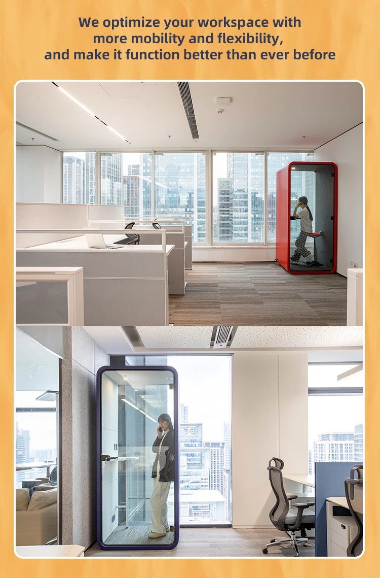 Space Pod Acoustic Office Booth manufacture