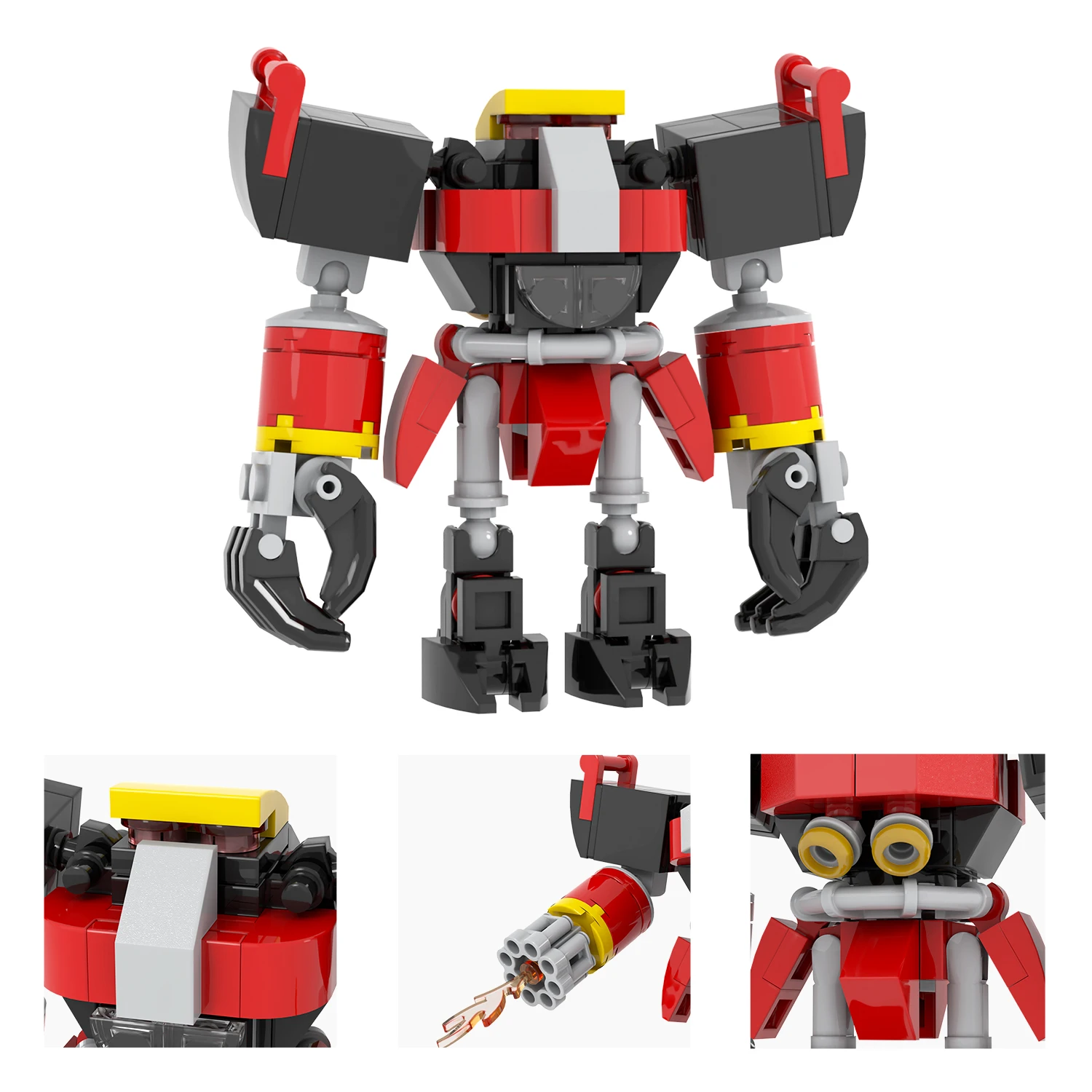MOOXI Game Character E-102 Gamma Metal the Hedgehog Racing