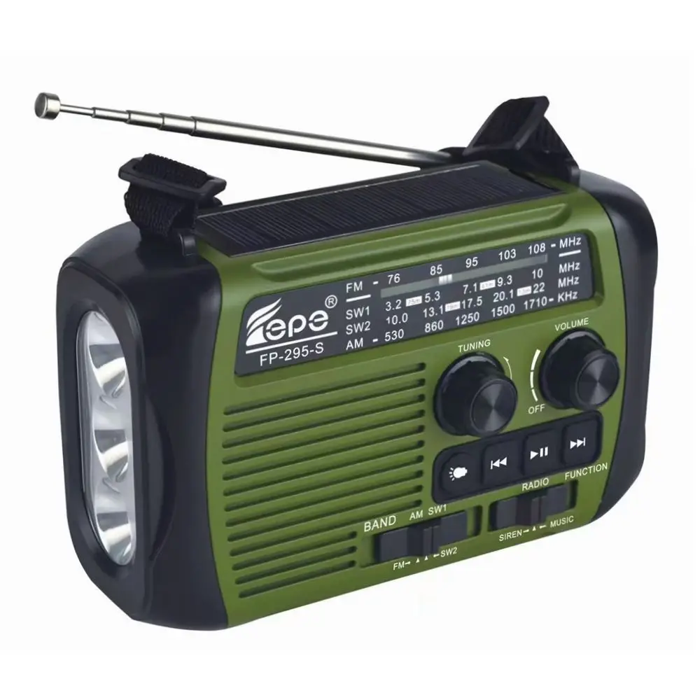 Petite Radio D'Urgence À Manivelle, Haut-Parleur Bluetooth Étanche