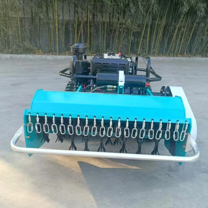 All Terrain Intelligent Remote Robot Lawn Mower for Agriculture