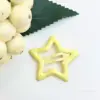 Color drop oil star clip 32cm light yellow