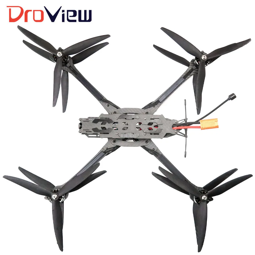DroView 10KG FPV Drone X8 with 15 Inch VTX 10W Long Distance Anti-Interference 3.3G -6G VRX 100-750Mhz Remote Control