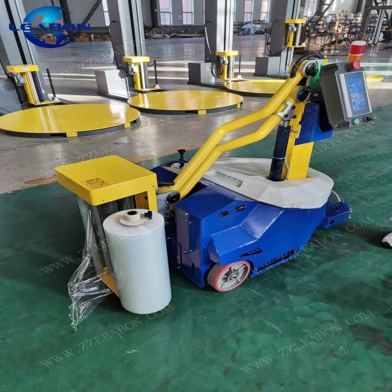 Ce Box Package Product Palletting Used Mobile Wrapping Machine Small Self-propelled Packing Machine