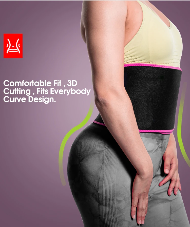 Wrap Sweat Workout Neoprene Waist Support Waist Trainer Back Support Belt Buy Pink Latex Waist