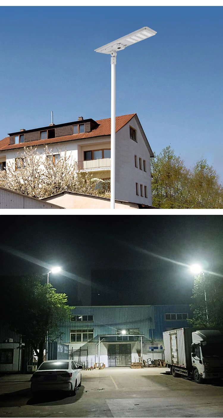 Aluminum Integrated Streetlight IP65 Outdoor 300W 400W 500W All In One Led Solar Street Lamp
