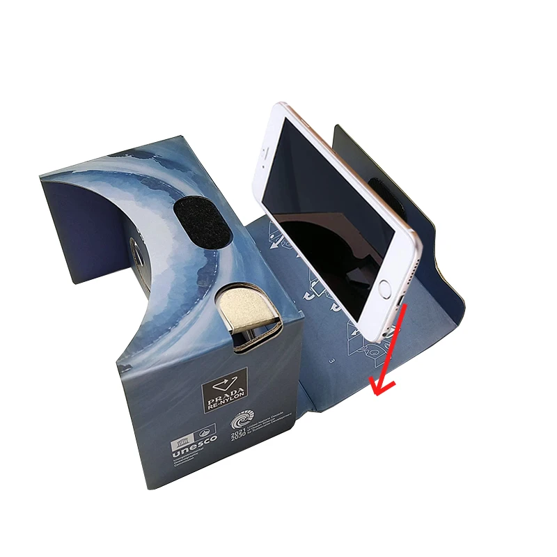 Factory Supply Customized Google Cardboard VR 3D Glasses Machine to Make Cardboard Boxes for Smart Phone Watch 360 VR Video