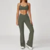 2043 Bra &amp; 2030 Flare Panties - Cedar Green