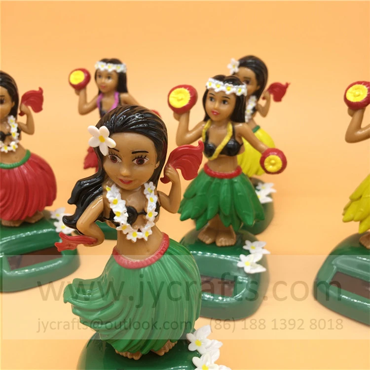 
 Милые сувениры, подарок на солнечной батарее, гавайская танцевальная кукла Hula для украшения окон  