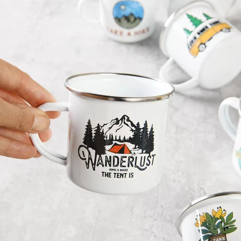 Blank 350ml Enamel Mugs For Sublimation Buy Water Camping Cup,Enamel