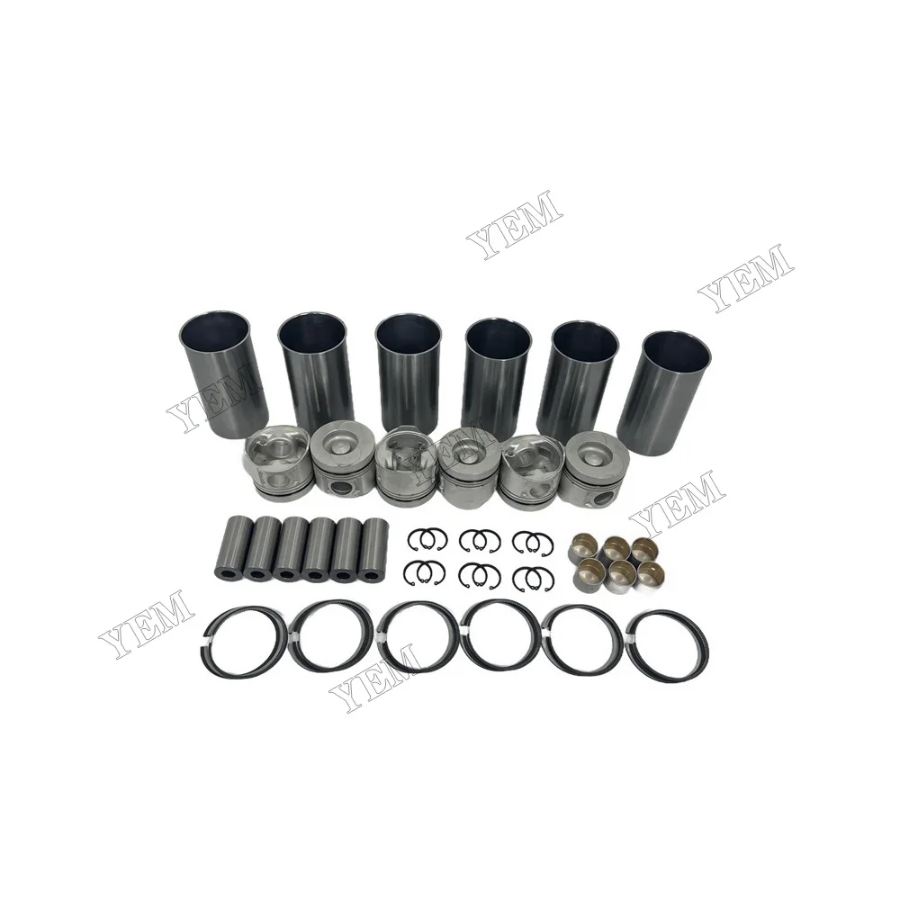 Cylinder Liner Kit Compatible for Isuzu 6BG1 Engine Parts High Quality 2