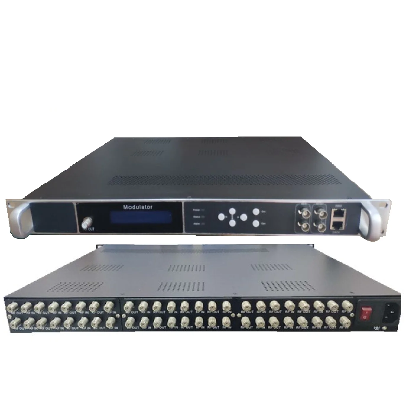 Fta iptv Transmodulator 8ch 24channels Dvbt Isdbt Qam Catv Rf Digital Modulator
