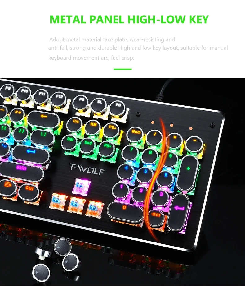 Electropunk T70 Punkwired RGB Mechanical Keyboard 