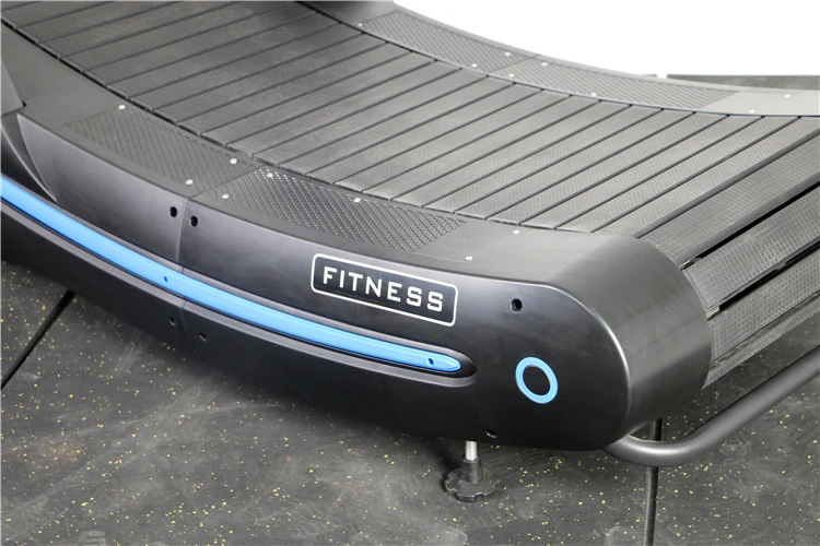 
 Домашняя и коммерческая неэлектрическая ручная беговая дорожка для фитнеса с деревом, самообеспечивающаяся изогнутая беговая дорожка  
