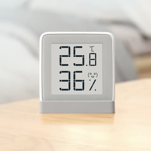 ZenMeasure indoor temperature & humidity monitoring Thermo-hygrometer with E-ink screen available for stand and hung position