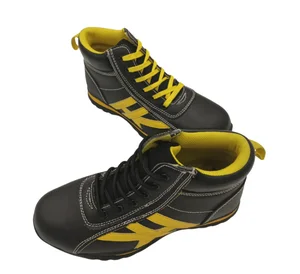 JDS   Anti-slippery  Anti-smashing  Work Shoes Lightweight Plastic Toe Rubber Safety Boots   Wholesale