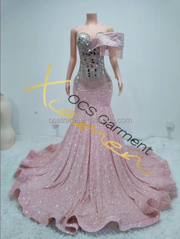 prom_theme商品です♪ Ocstrade 2025 Fashion Asymmetric Design Prom Dresses Elegant