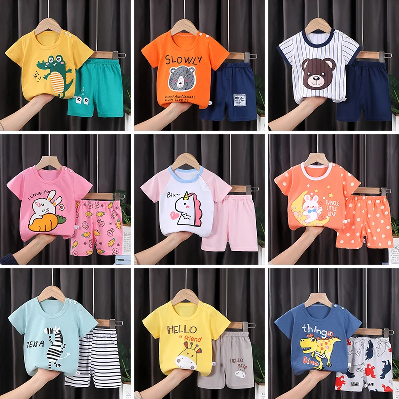 High Quality Baby Clothing Sets Children's Tshirts Suit Cotton Kids ...