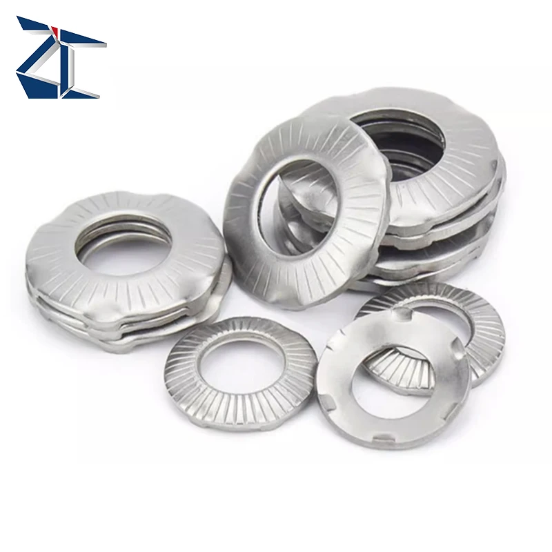 Original Factaory Carbon Steel Zinc Plated Double fold Self-locking Washer at a Low Price from Chinese factory