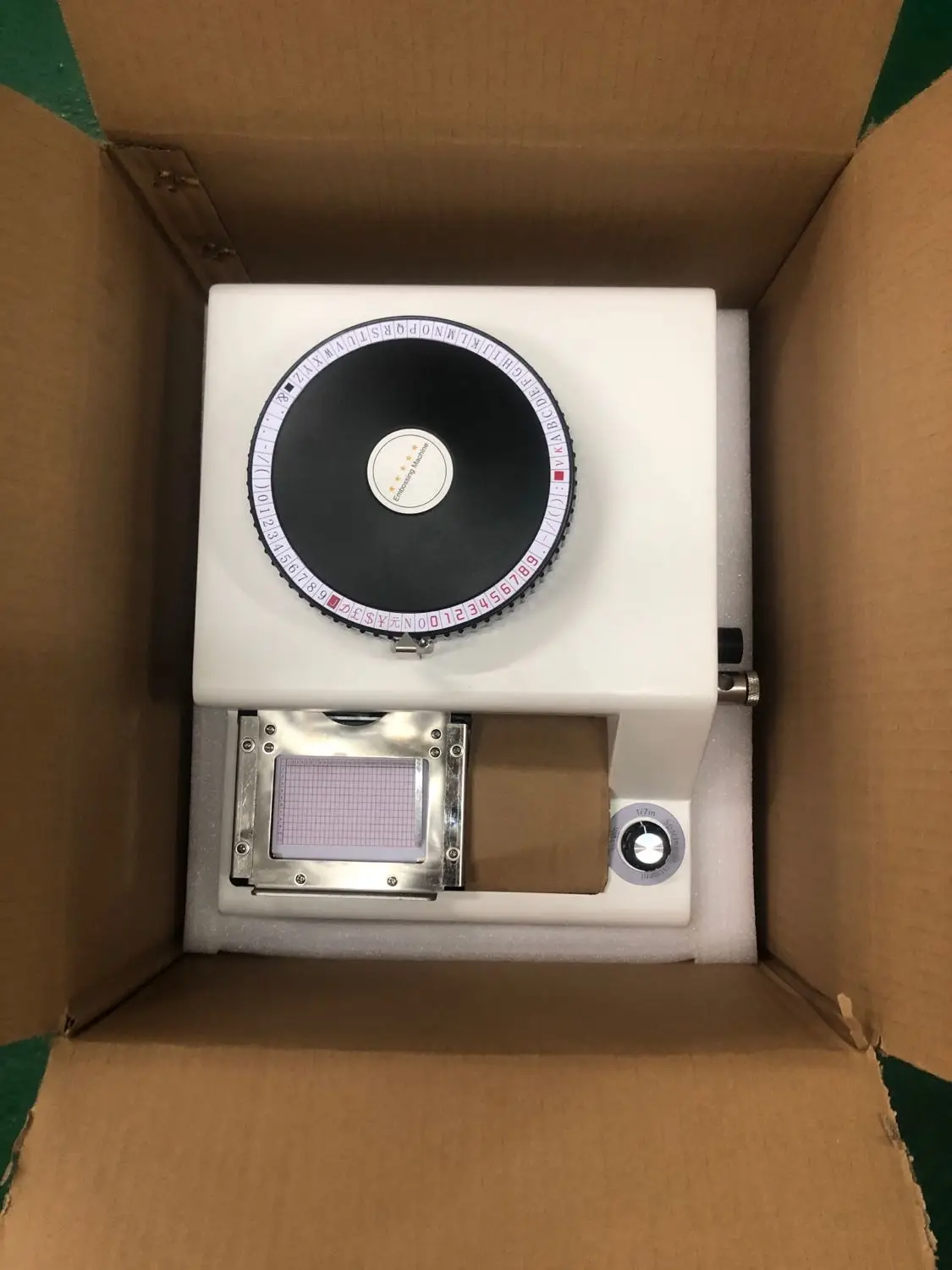 Manual Embosser Pvc Card Machine 68 Characters Letterpress Embosser