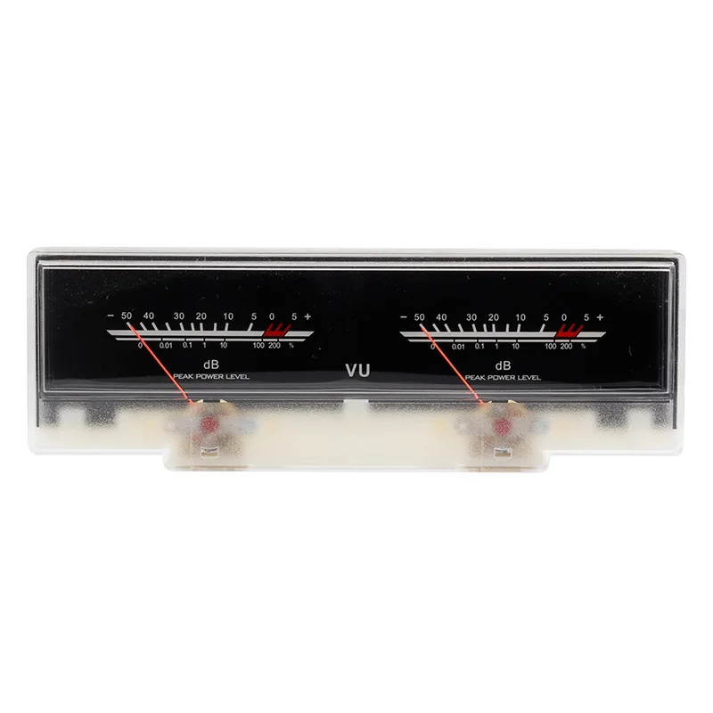 Large Analog & Digital RGB Level Meters Vu3 2Way Amplifier Vu Header LED White Horizontal DJ Vu Backlight-1 Year ABS Warranty