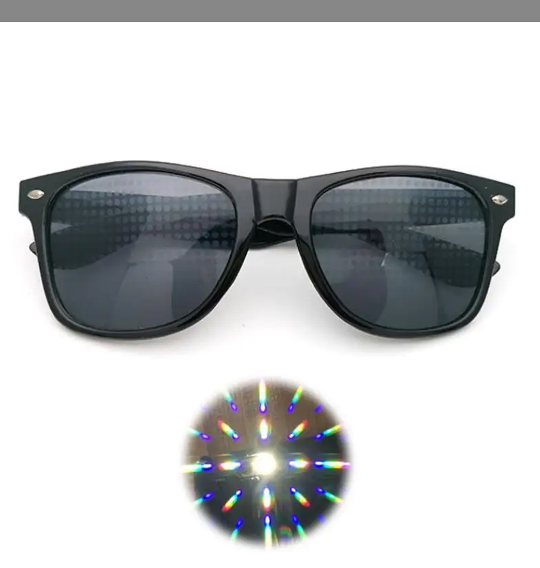 Ultimate Diffraction Glasses Light Shows 3D Prism Effect EDM Rainbow  Kaleidoscope Style Rave Party Sunglasses