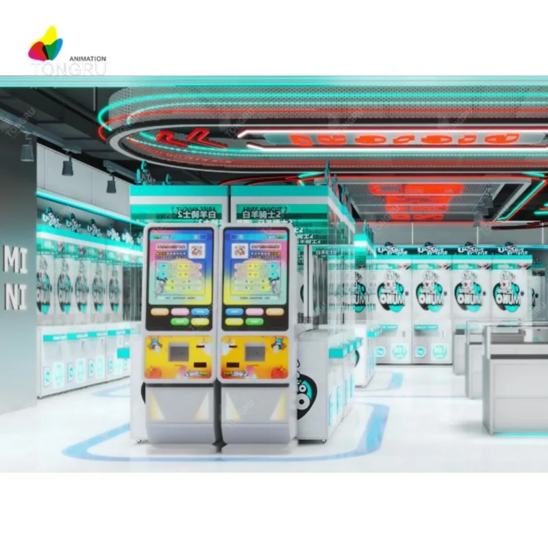 Profitable Coin Operated Vending Machine Crane Machines Plush Toy Prize