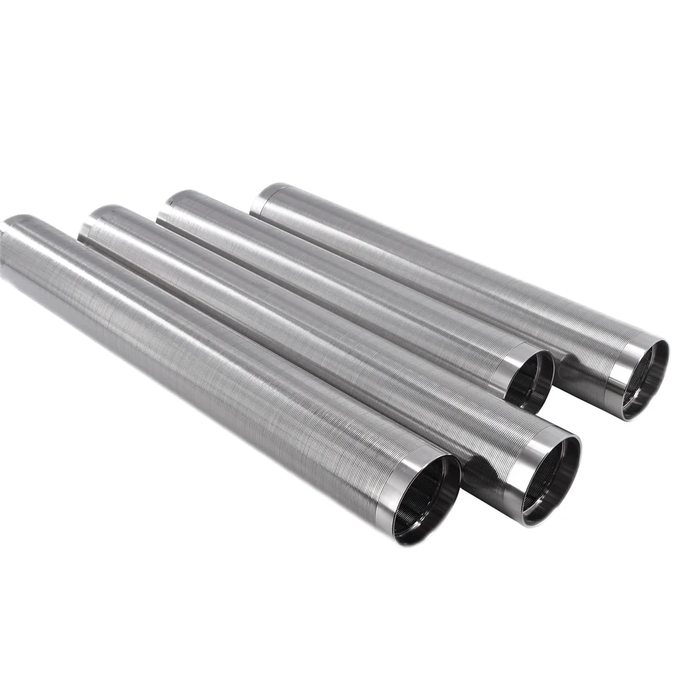 product-750-750 Johnson Wedge Wire Continuous Slot Filter Tube SS304 wedge wire screen Johnson filter strainer drum