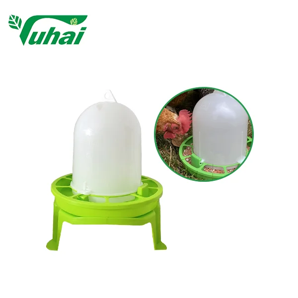 1.5kg Green Automatic Chicken Duck & Quail Feeder PP Material Chick & Animal Feeders Farm Use