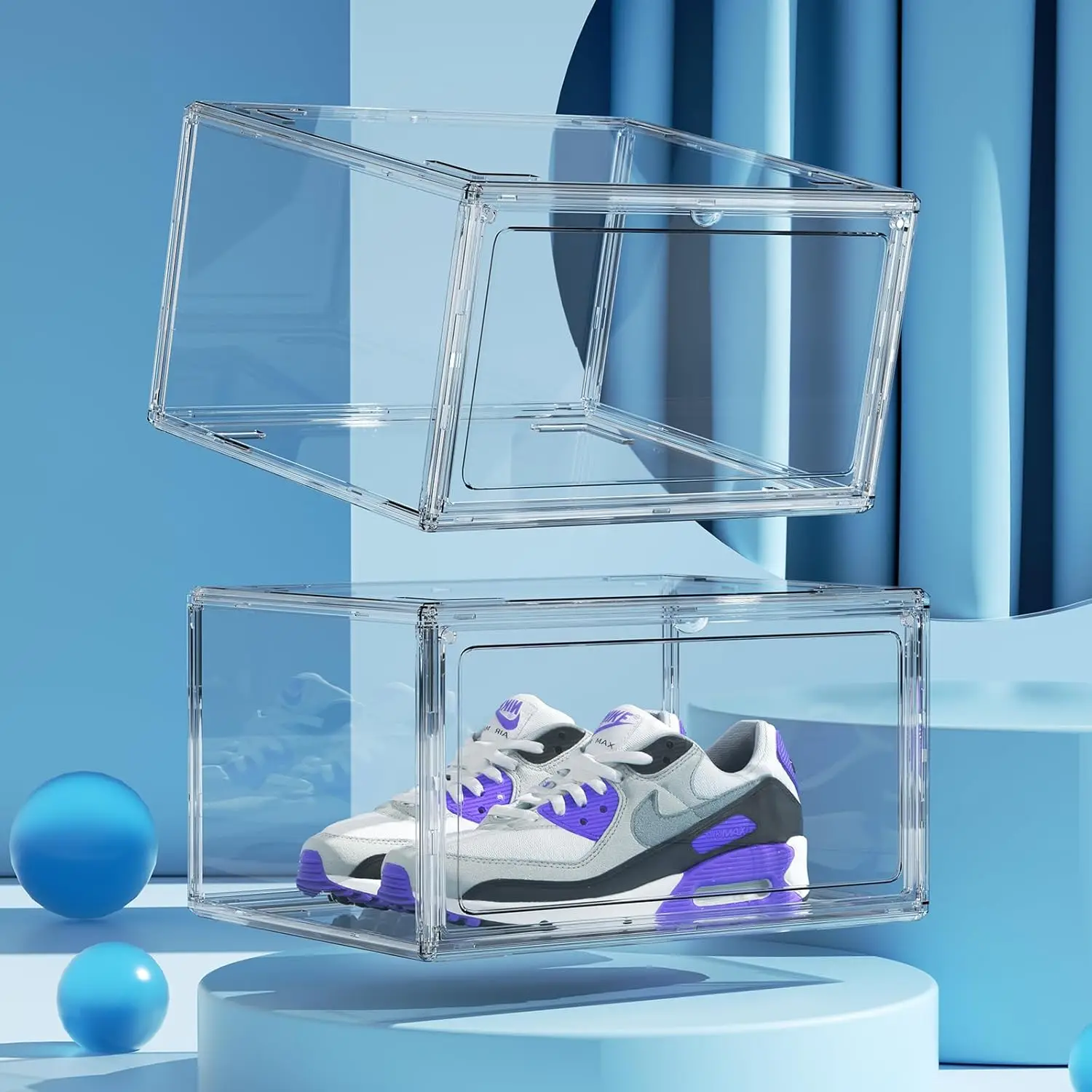 Acrylic Shoe Box - Clear Display for Air Jordan Sneakers