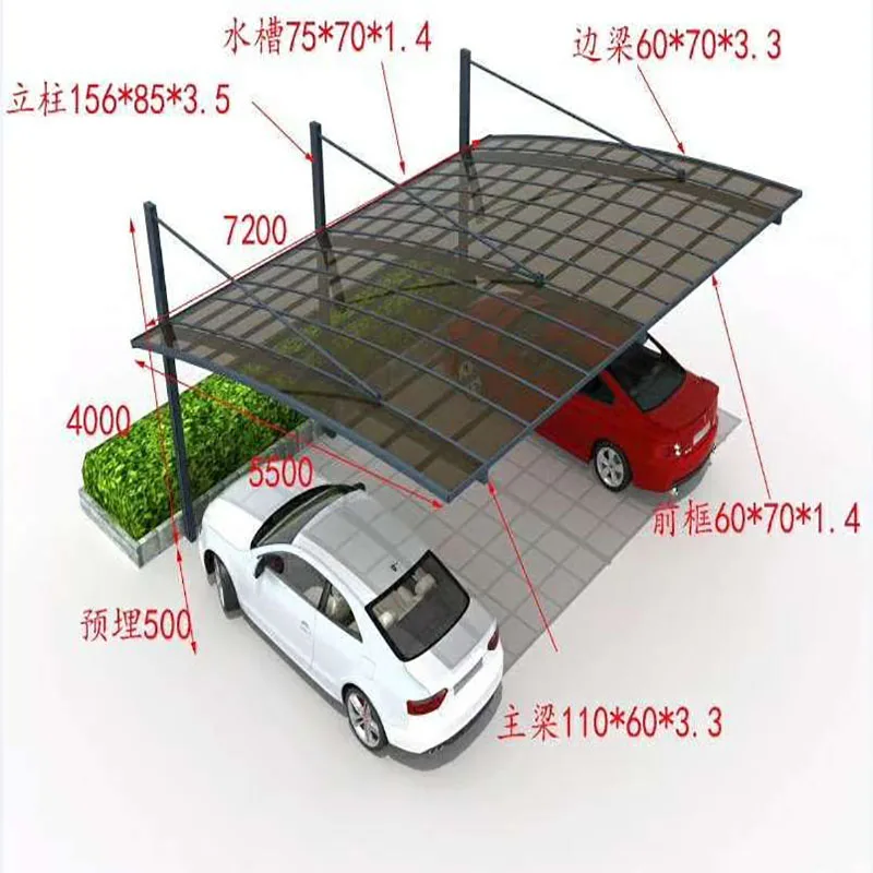 New Style Simple Design Folding Car Garden Car Garage Outdoor Canopy Tent Portable Easy Use Carport