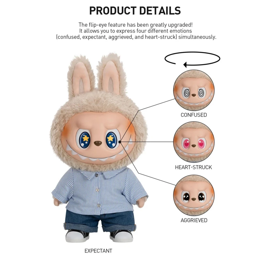 labubu 約58cm 58CM POPMART the Monsters Labubu I Found You Vinyl Face Doll