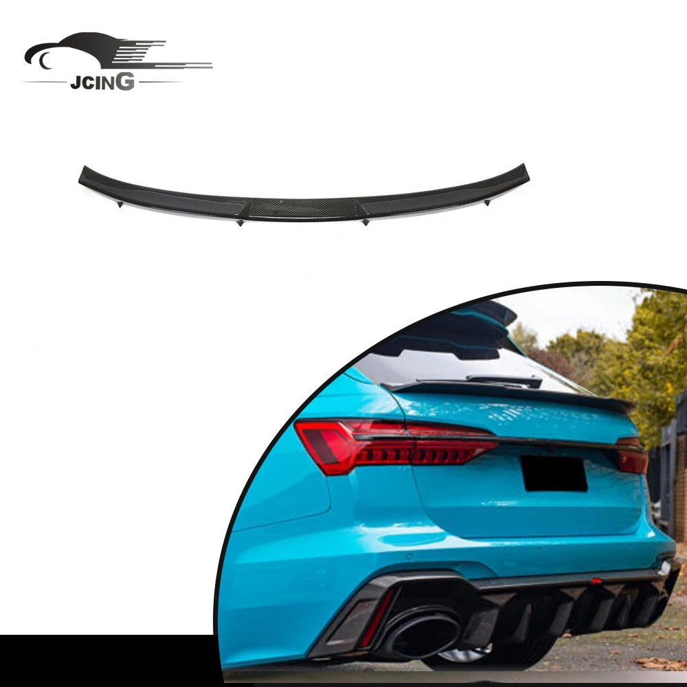 Für Audi A6 Avant RS6 C8 DRY Carbon Mitte Heckspoiler