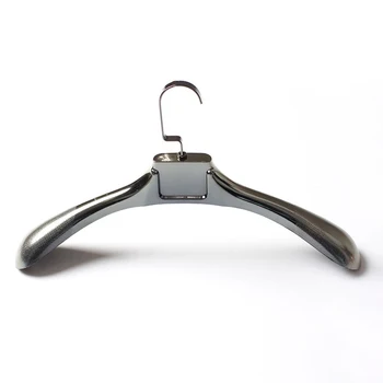 Customized logo clothing, plastic hangers, silver gray clothing, clothing store display hanging pants clips