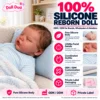 Pale Blue Striped Sleeping Baby