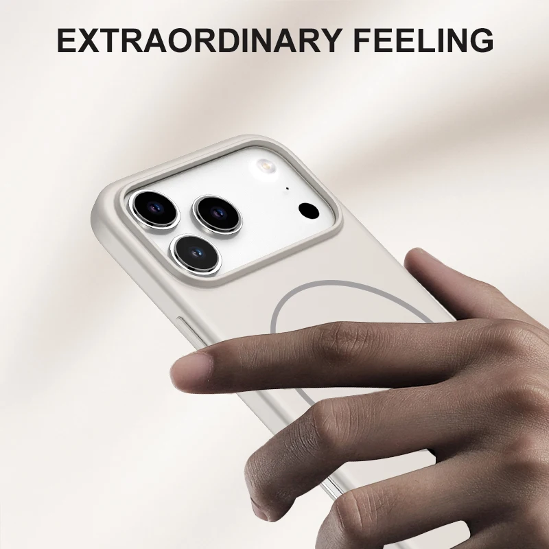 product laudtec deluxe design tpu back cover for iphone 17 pro max wireless charging case skin feel phone protector mobile phone cases-2