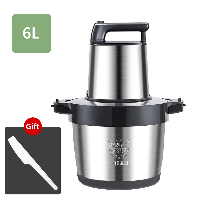 Stainless Steel Fufu Yam Pounding Machine Electric Meat Grinder 6L Household Use Automatic Low-noise