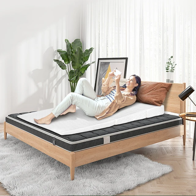 5-6-7-Inch Traditional Design Incline Foam Support Mattress Elevator 3-Folded Different Sizes for Bed for Hotel and Bedroom
