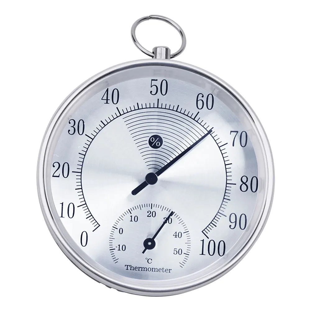 Large Runden Thermometer Hygrometer Indoor Outdoor Monitor Meter 