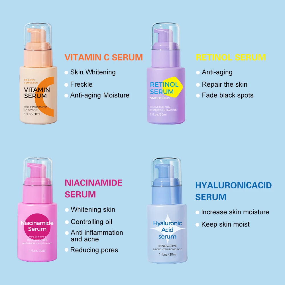 Skin Care Facial Vitamin E Facial Hyaluronic Acid Serum,Vitamin C