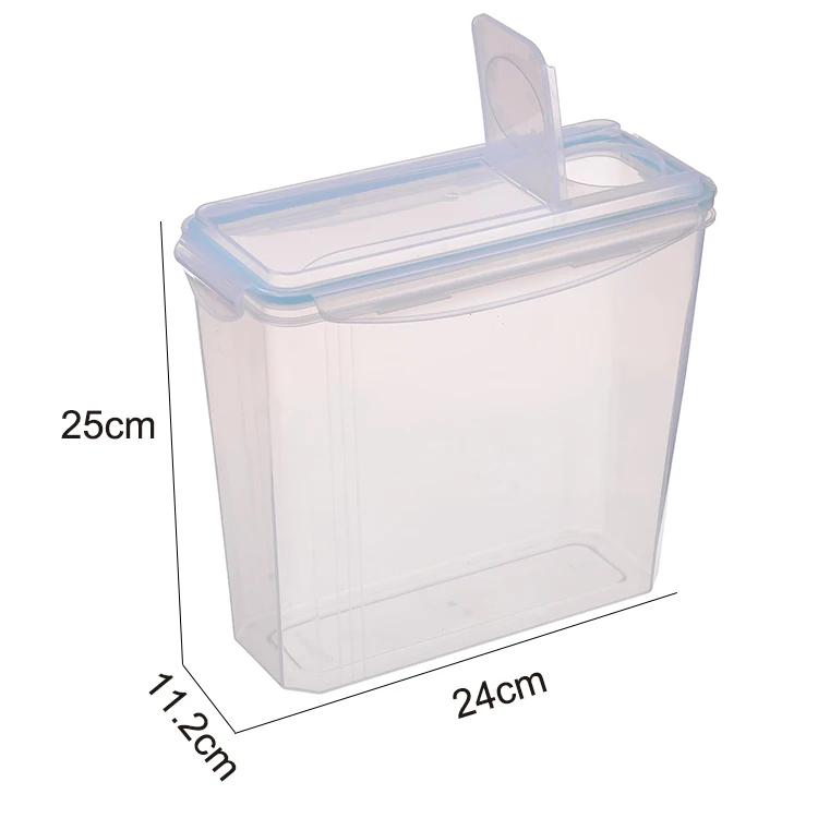 3.7L Food Grade Square Plastic Container with Lid - China Plastic Food  Container, Plastic Storage Container
