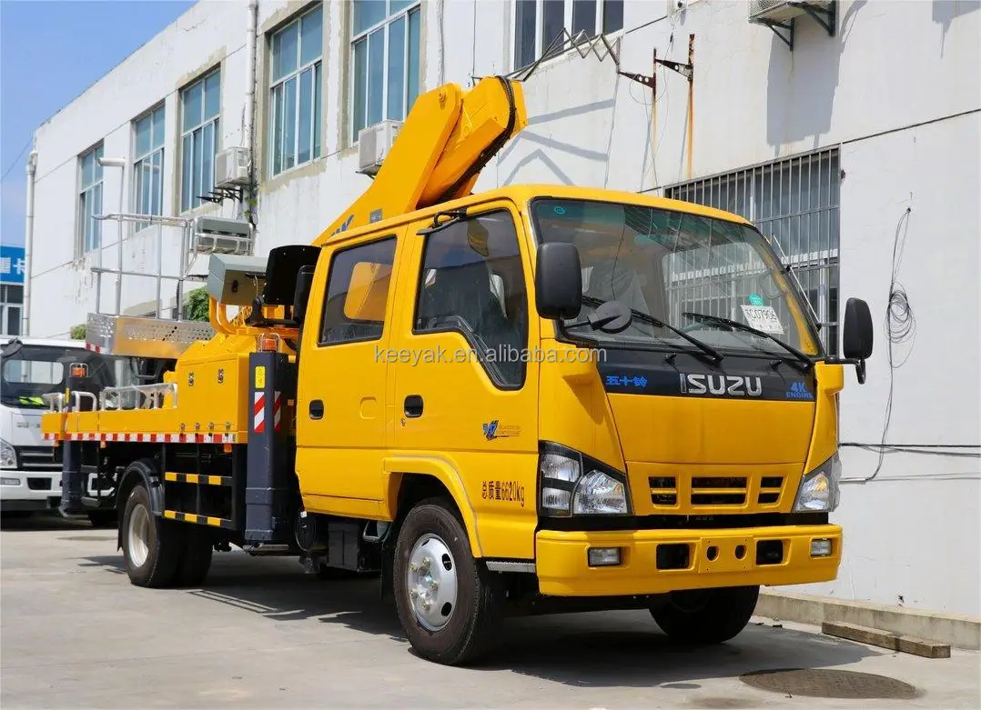 Aerial Work Platform Truck Isuzu Articulating Telescopic Bucket Truck ...