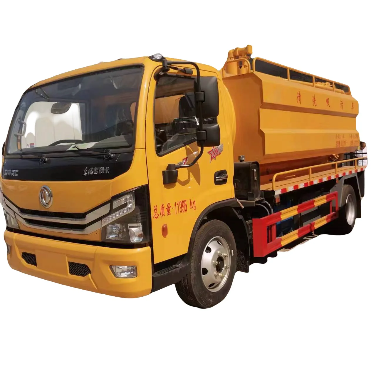3800 мм Колесная база Dongfeng 4x2 LHD ручной всасывающий канализационный грузовик с струйным вакуумным насосом 100 м