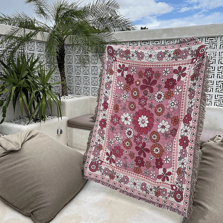Изготовленное на заказ 100% хлопковое Тканое одеяло гобелен богемное одеяло