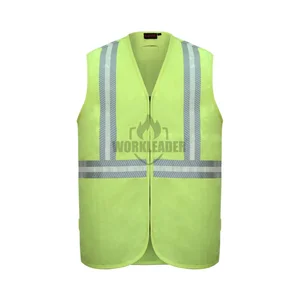 Factory Price Class 2 FR Safety Vest Workwear Glow Tape Reflective Hi Vis Work Vest