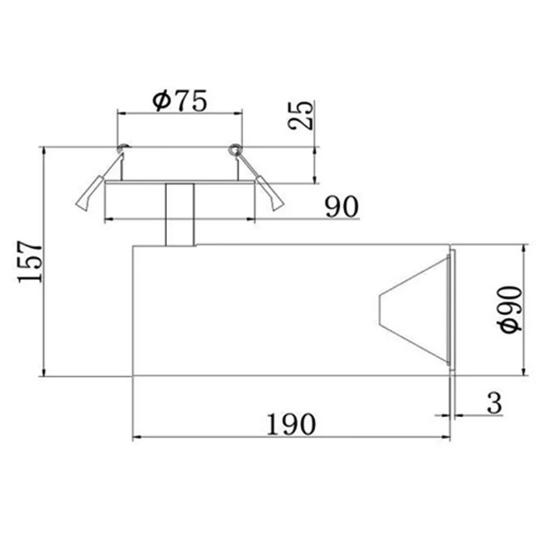 Может занять от 10 до 30 Вт 3 4 фазный провод COB Регулируемый прожектор Led Light Rail светодиодный Трековый светильник для коммерческих проектов